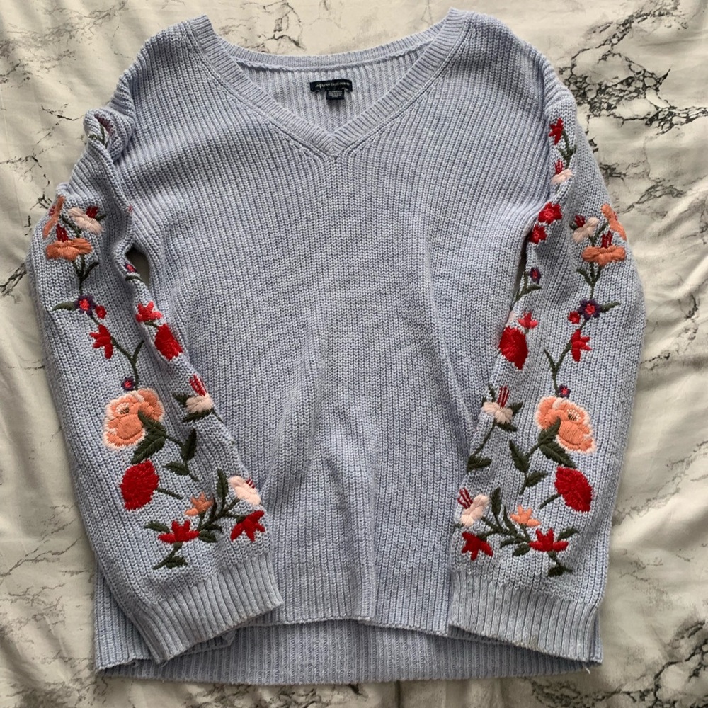 American Eagle embroidered sweater